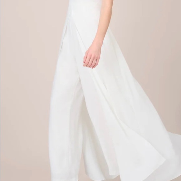 White color block jumpsuit - Picture 4 of 7